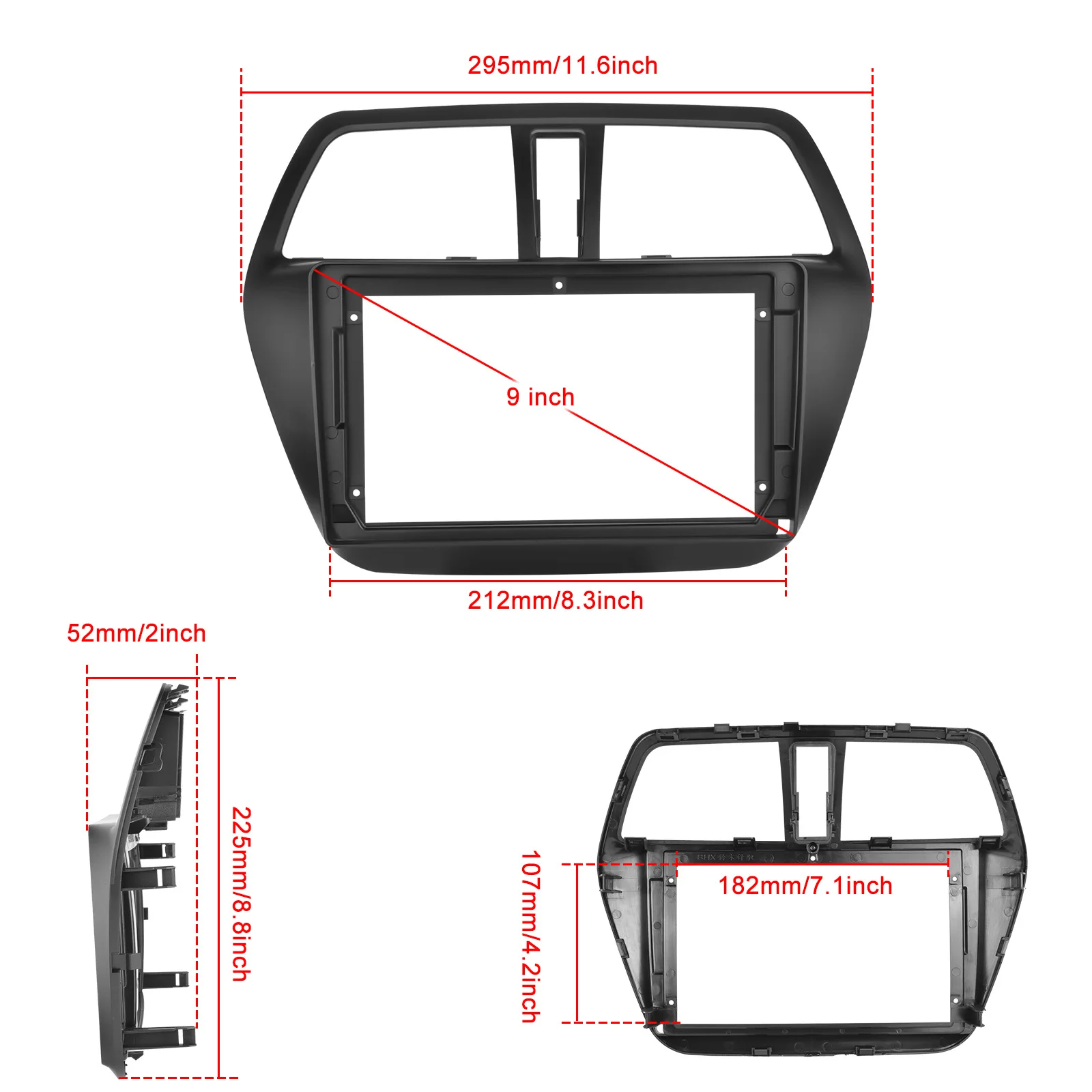 Car Radio Multimedia For Suzuki SX4 2 S Cross 2012-2016 Android 14 Auto Navigation 4G GPS Android CarPlay 2 Din Stereo Screen