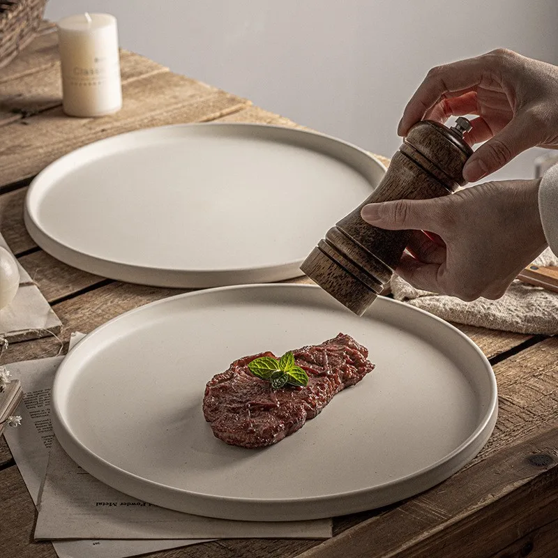 

Creative High-end Ceramic Plate Modern Simple Premium Steak Plate Western Restaurant Dessert Tray Pasta Plate