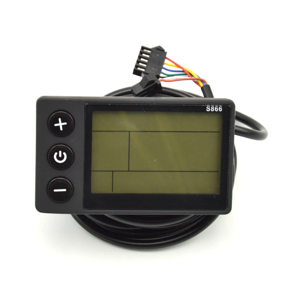 S866 Six Core E-Bike LCD Display Multi Function Speed Battery Meter Modification Part