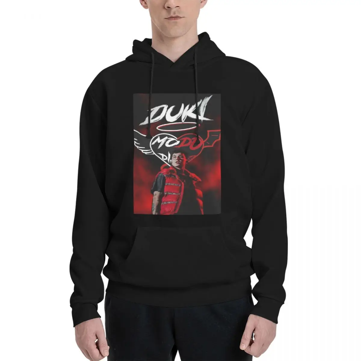 Duki Singer Rapper Accessories Hoodie Hip Hop Pullover Autumn Winter Men's Women's Sweatshirts Long Sleeve Tops