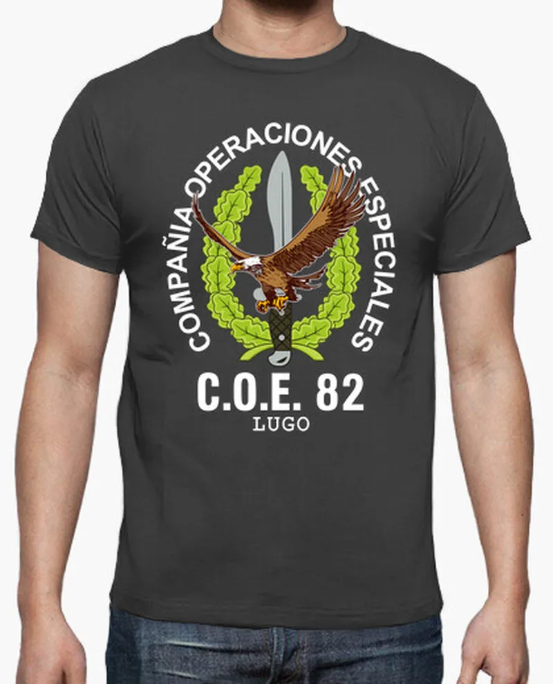 

C.O.E LUGO Spanish Operaciones Especiales Men T-Shirt Short Sleeve Casual O-Neck Summer Men's T Shirt