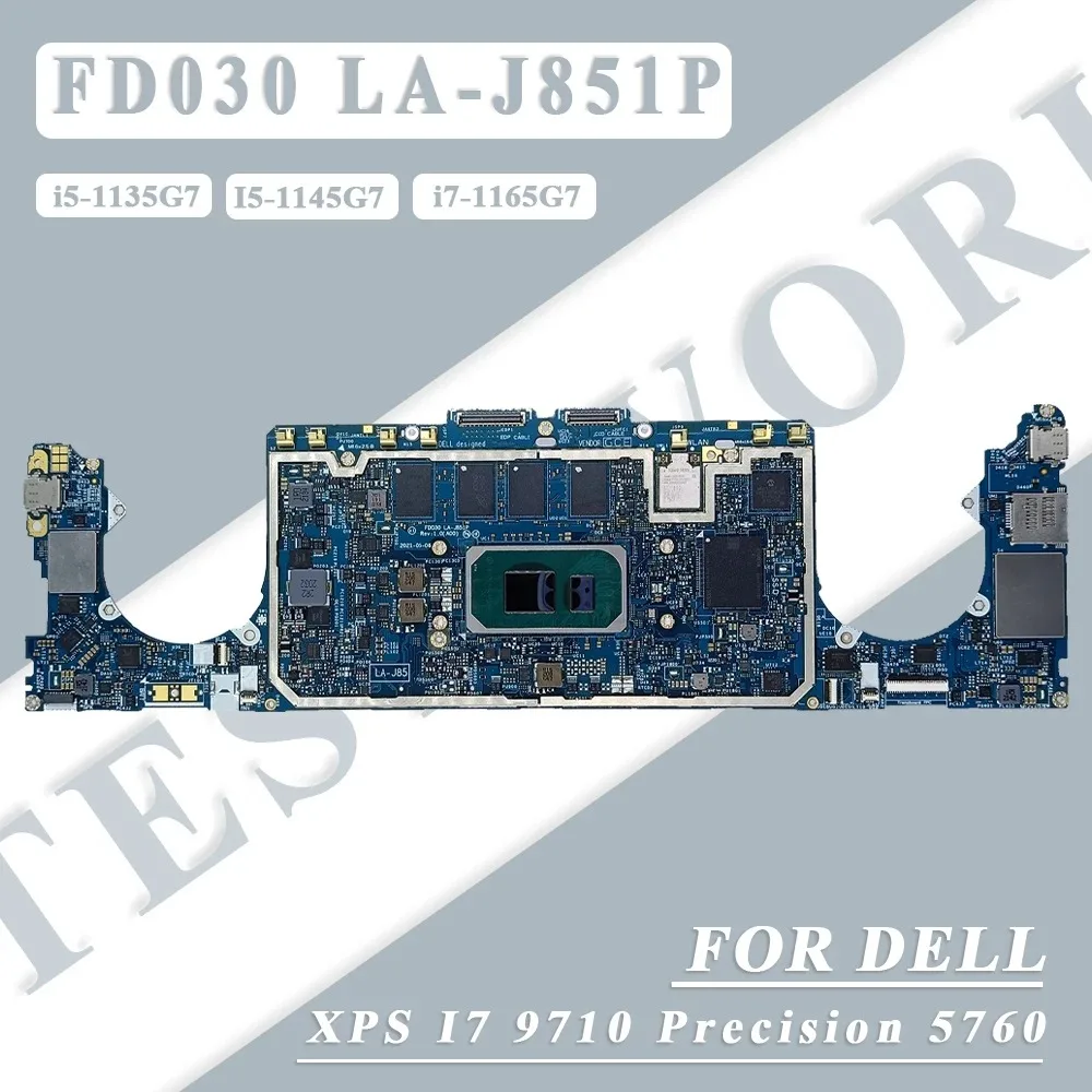 

Материнская плата для ноутбука Dell XPS 13 9310 2-в-1 с процессором i5/i7-11th Gen 4/8/16/32 ГБ ОЗУ 0NVG0 05TV1G 0062CR LA-J851P