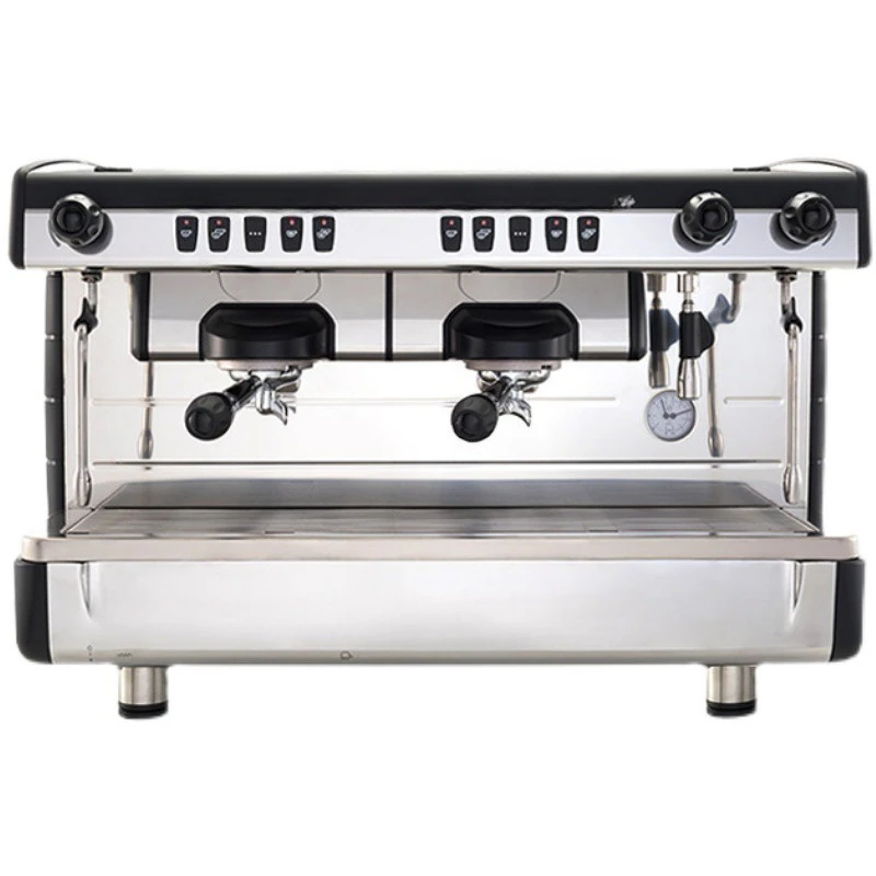 Double-head Italian semi-automatic coffee machine for commercial use