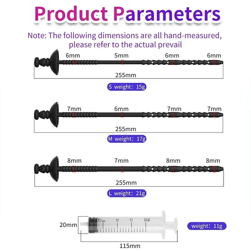 말 눈 스틱에 윤활유를 주입하여 통증을 완화시키는 중공 카테터 말 눈 스틱 SM 하체 정액