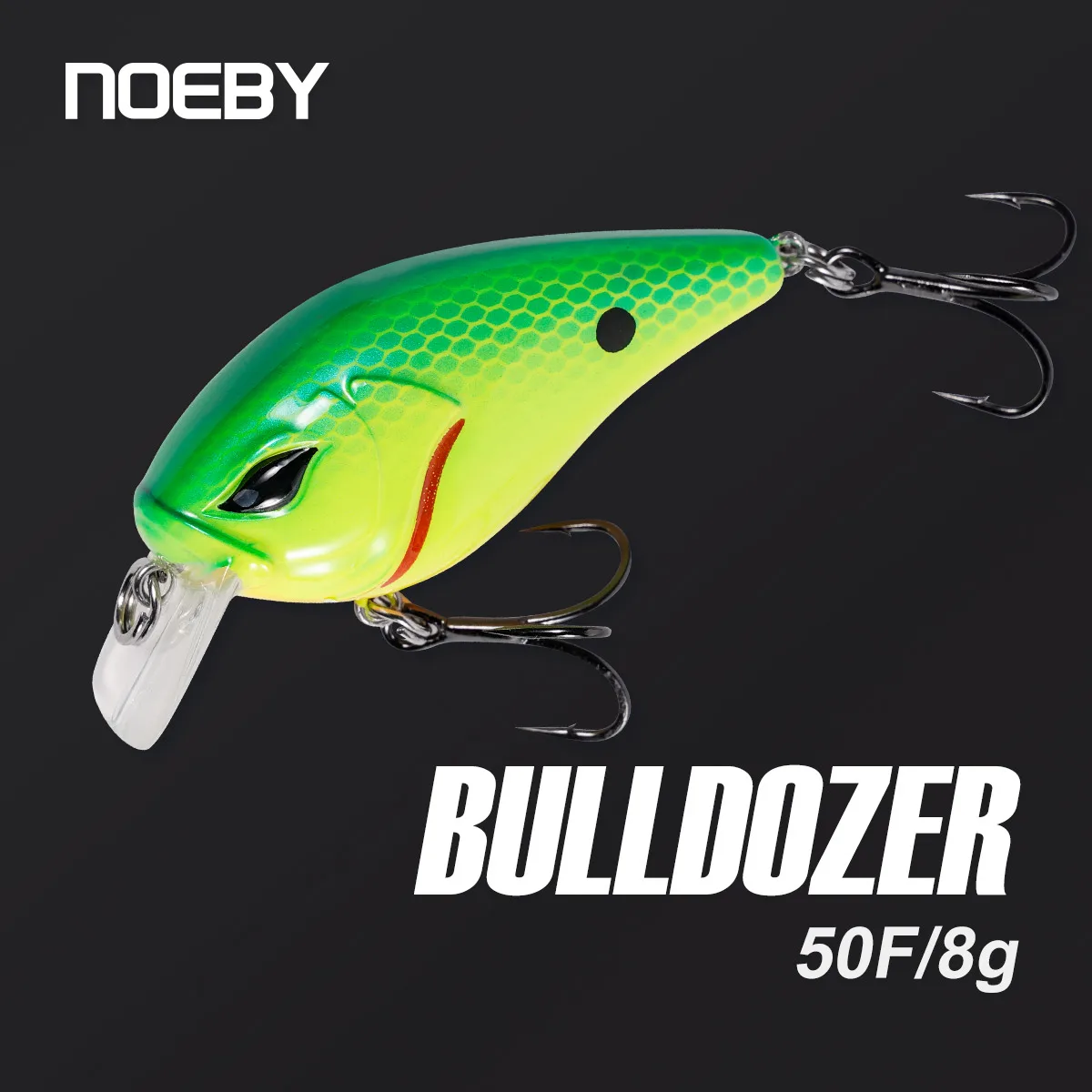 

NOEBY 50mm 8g Squarebill Crankbaits Minnow Fishing Lure Floating Wobblers Artificial Hard Bait for Bass Pike Trout Fishing Lures