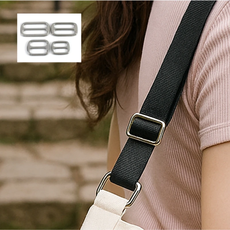 

Meetee 20/25/32/38mm 304 Stainless Steel Tri-Glide Buckle 2-10Pcs Webbing Strap Adjuster Slider Ring Clasp Dog Collar Buckles