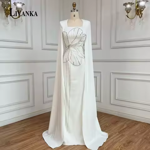 LIVANKA Classic A-Line Evening Dress for Woman Lace Appliques Lacing Up Special Events Dress Vestidos de Graduacion Customized
