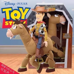 Original Toystory Toy Story 4 Woody Mount Hearts Horse Bullsey 18 Inch Interactive Sound Models Toys Kids Cute Present Hot