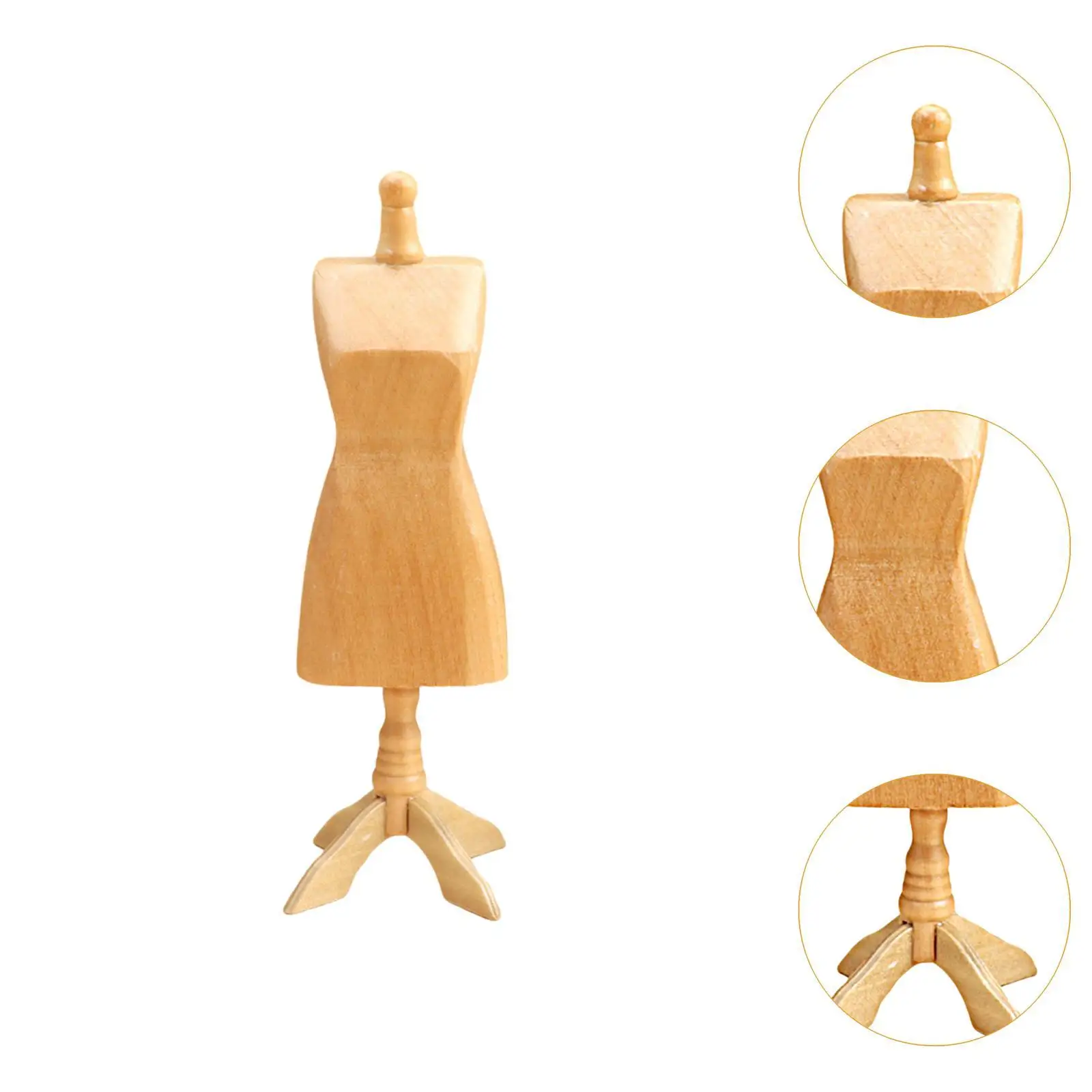 Casa de muñecas a escala 1:12, modelo en miniatura, colgador de collar, maniquí, soporte de joyería independiente, organizador de joyería para decoración Diorama