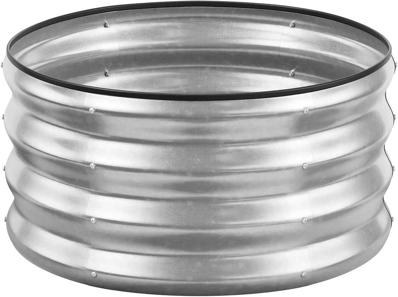 

Круглая оцинкованная садовая кровать 2x2x1 футов, приподнятая кровать, простая сборка, с антирежущими перчатками и инструментами, нержавеющая садовая кровать для Ou