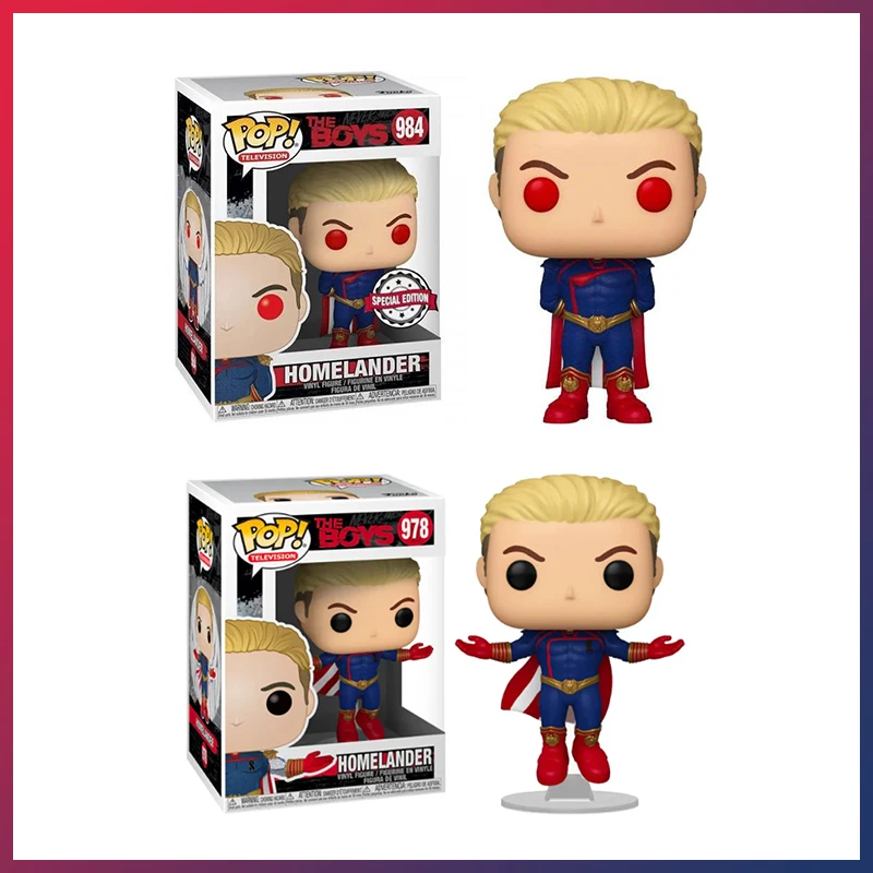 The Boys Funko Pop Movie Figure Homelander Model Toys Car Ornaments Room Decoration Doll Collection Boys Birthday Gifts