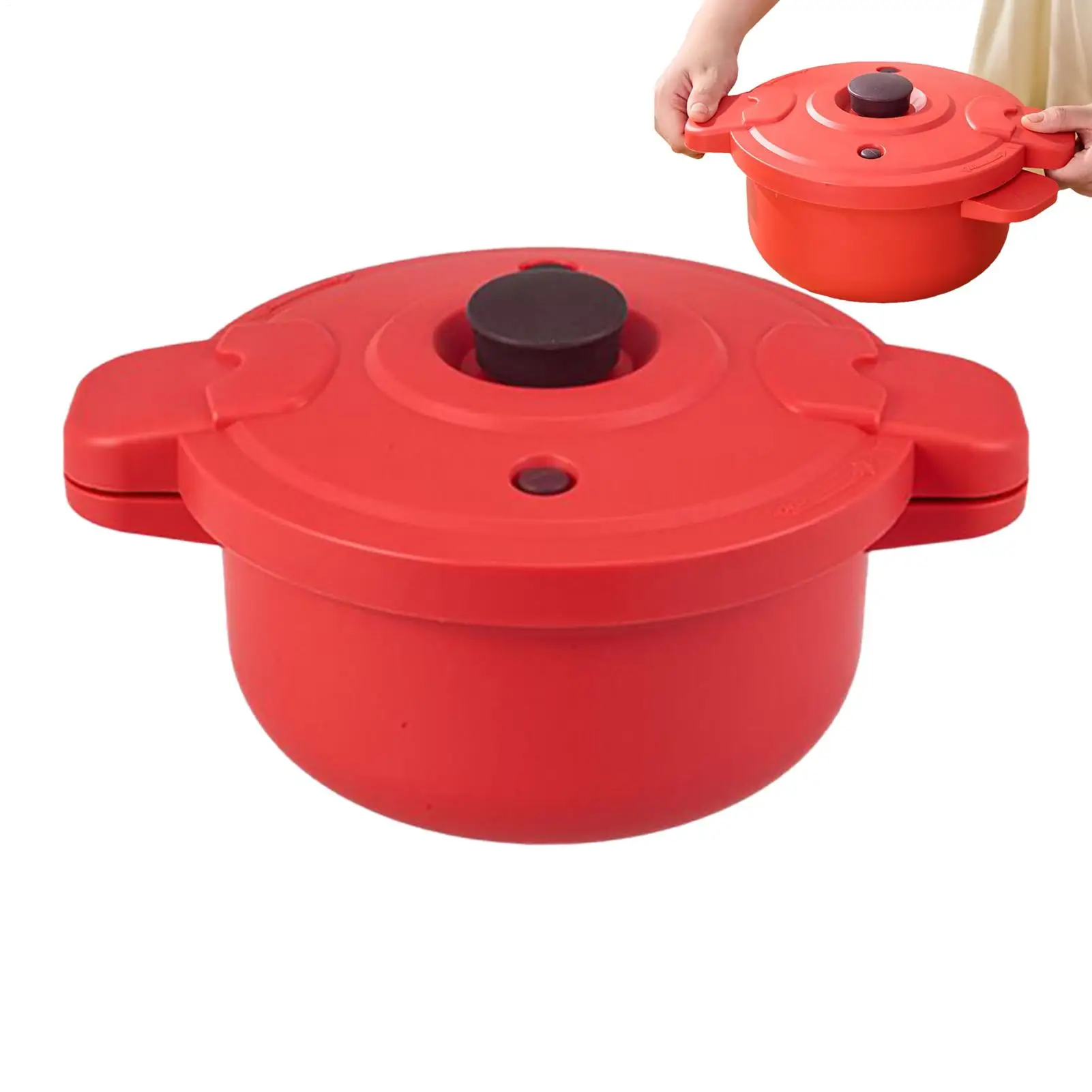Microwave Pasta Cooker Fast Microwave Cookware Multifunctional 2.3L Quick Cooking Tool Cooker For Dorm Workplace Campus Kitchen