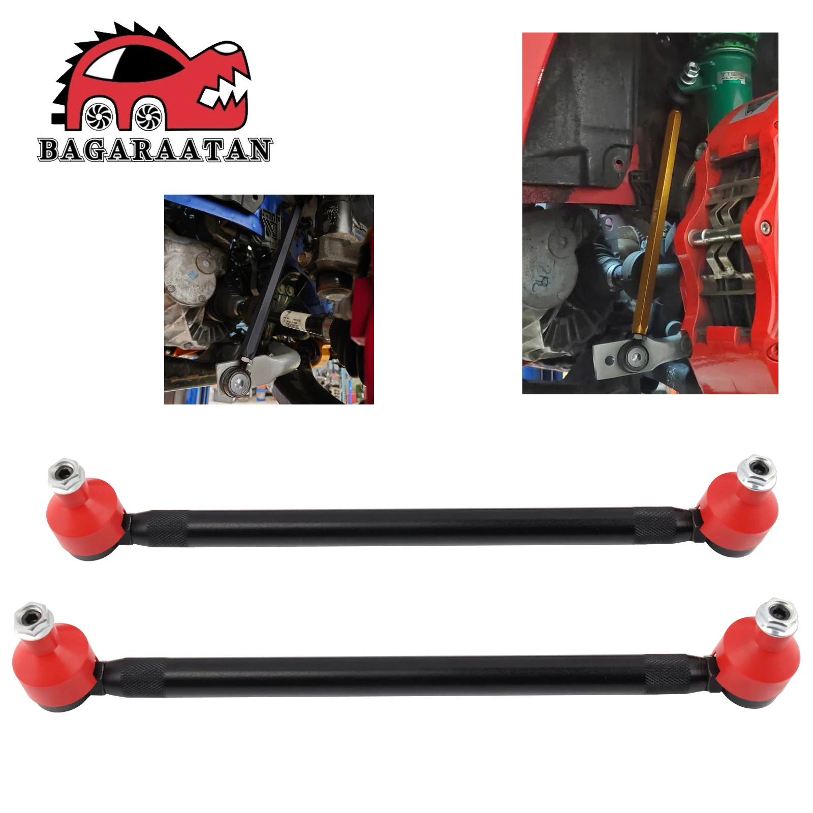 نوع R الجبهة Sway بار نهاية ربط زوج قابل للتعديل لهوندا سيفيك FC FK8 2016 2017-2021 #1