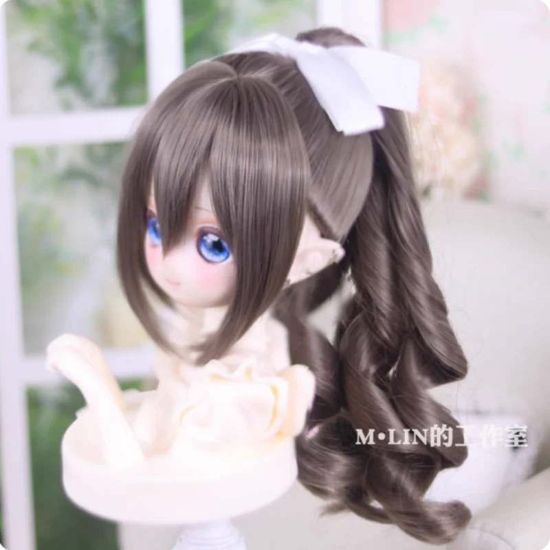BJD Doll Wigs Long Hair For 1/3 1/4 Doll DD MDD Wigs Ponytail Hair Accessories(No Doll)