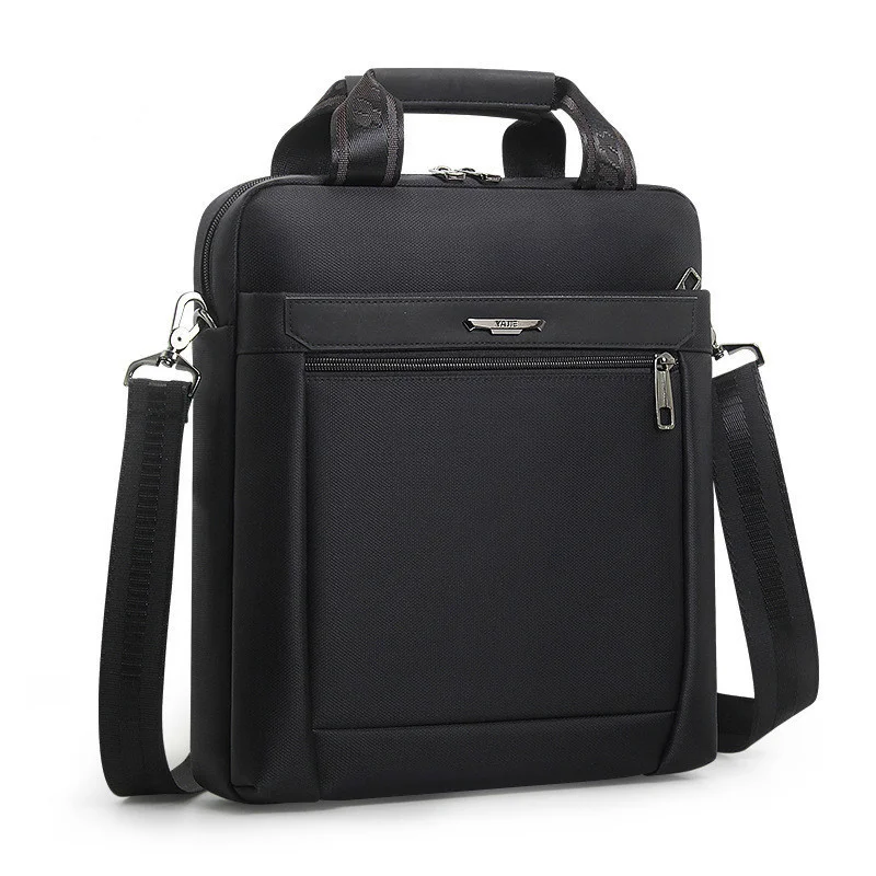 Imagem -04 - Bolsa de Notebook Preto Masculino para Ipad Macbook Air 12 Tablet pc Bolsas de Ombro Masculino Pequeno Bolsa de Mensageiro para Revista a4 Novo