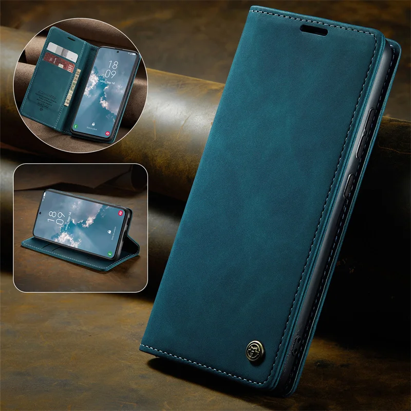 CaseMe For Samsung A10 A40 A30 A31 A71 A41 A42 A20 S A21 Cases Magnet Flip Leather Cover Wallet Card Slot Vintage For Galaxy A41