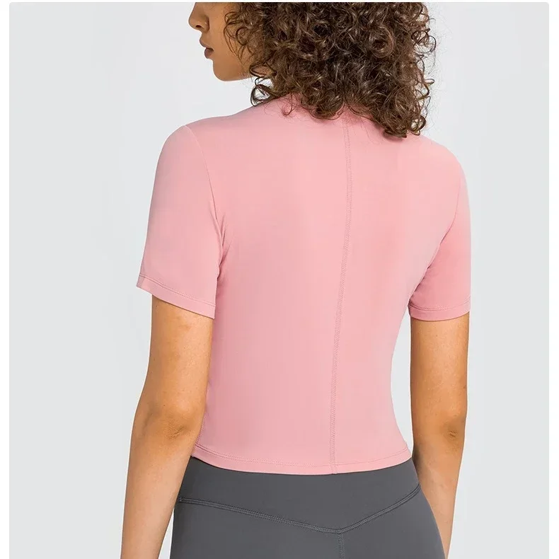 Lemon-Chemises d'entraînement à manches courtes pour femmes, Économie unis, Buttery Soft Yoga, 202 letic Crop, Fit Gym, Summer, Nouveau, Y-2024