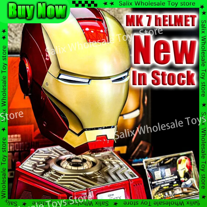 Iron Man Mk7 Helmet War 1:1 Machine Avengers Cosplay Electric Open Close Chinese English Voice Remote Control Gifts Customized