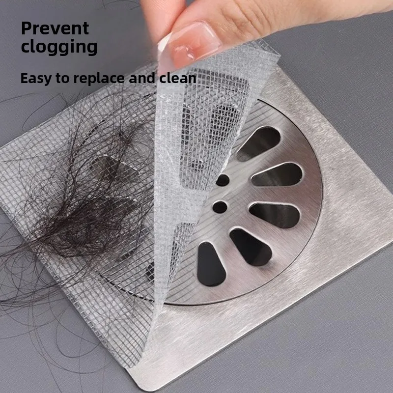 

Floor Drain Sticker, Insect-proof Self-adhesive Bathroom Hair Filter Net, Sewer Filter, Kitchen Anti-blocking Mesh Net