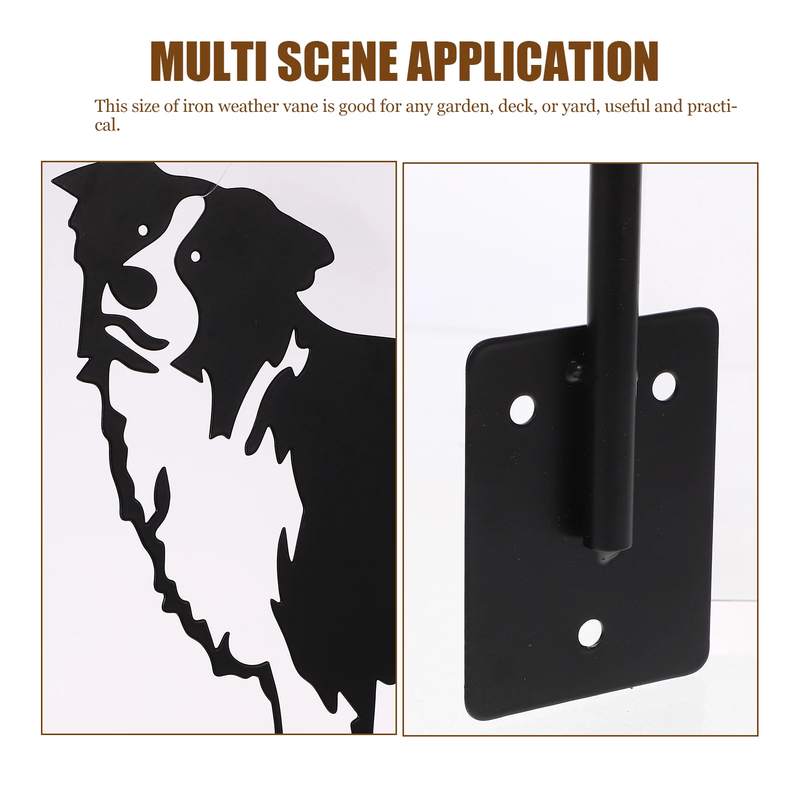 

Iron Weathervane Garden Decor Large Lifelike Animal Design Weather Vane Wind Direction Indicator Yard Decor Weather Vane