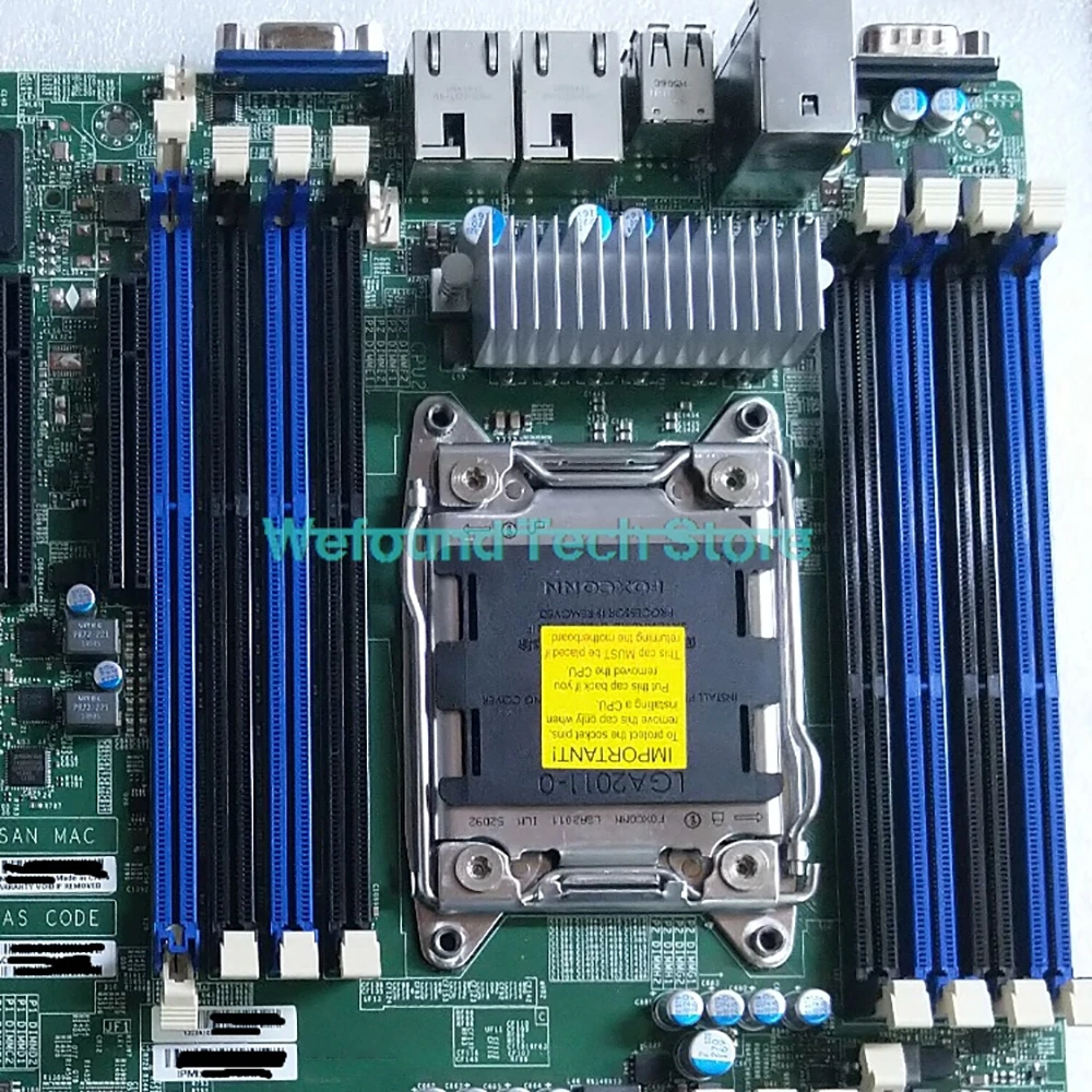 Server Motherboard Xeon E5-2600 V1/V2 Family LGA2011 ECC DDR3 X9DRH-iF perfect work