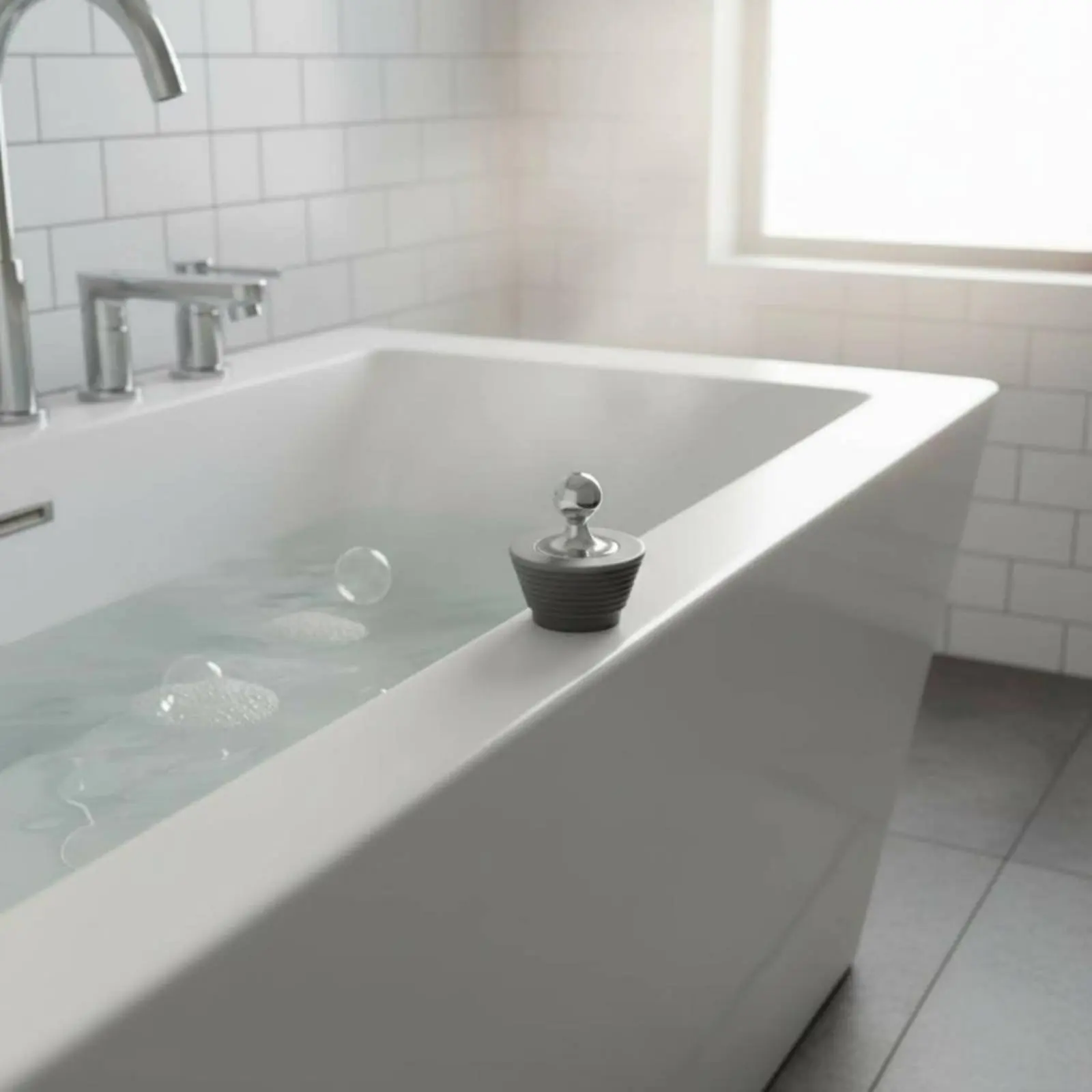 

Silicone Drain Plug Easy to Clean Silicone Tub Stopper Bathroom Accessory for Sink