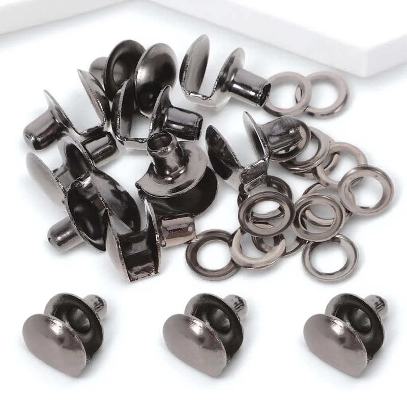 10Pcs Boot Lace Hooks Repair Kit Climbing Shoes Rivets Outdoor Activities Buckles Boot Lace Hooks Shoelace Buckles