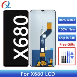 Pantalla LCD dla infinix Hot 9. Play X680 X680B wyświetlacz LCD ekran dotykowy Digitizer zgromadzenie dla wyświetlacza Infinix X680