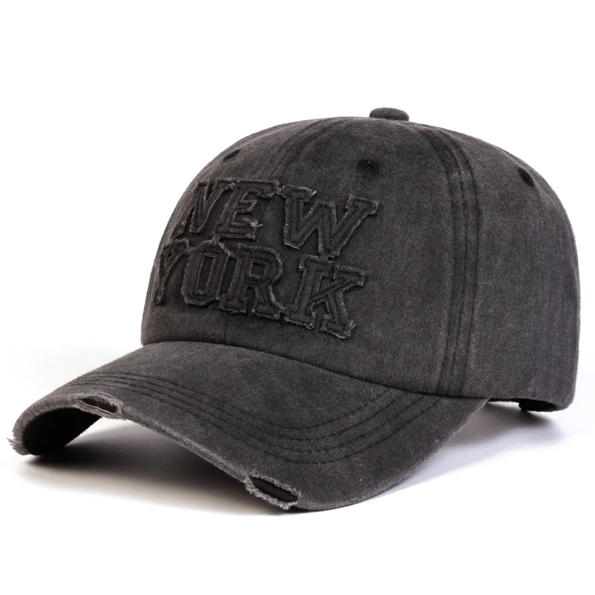 Unisex NEW YORK Stickers Embroidery Wash Baseball Caps Spring Autumn Outdoor Adjustable Casual Hats Sunscreen Hat Sports Cap