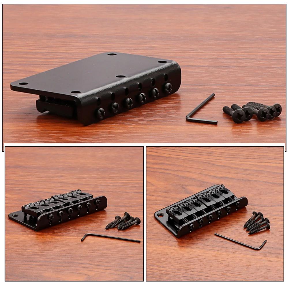 

Black Guitar Bridge Slope Saddle 785mm Sturdy Electric Acoustic Guitar Bridge Replacement Accessory