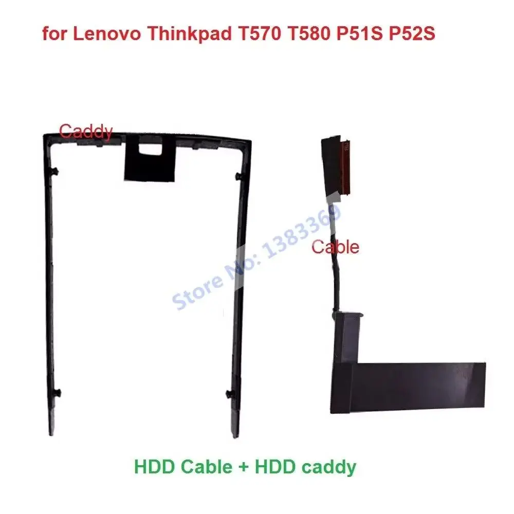 2.5 Inch SATA HDD SSD Hard Drive Cable Connector Caddy Bracket Holder Tray for Lenovo ThinkPad T570 T580 P51S P52S 01ER034