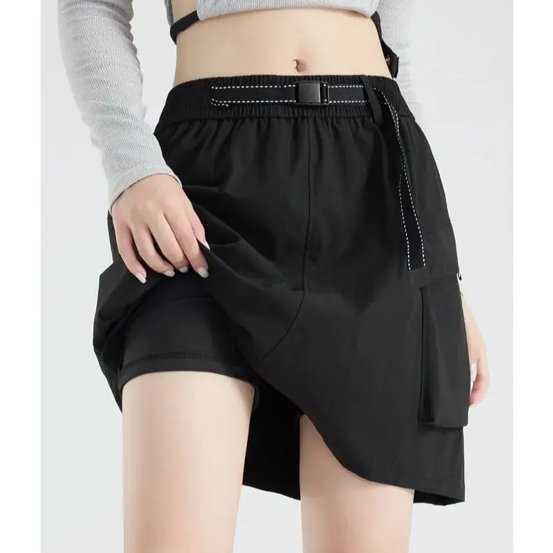 

Women's Casual Workwear Shorts Skirt: Summer Retro Loose-Fit A-Line Slimming Skirt – Versatile Breathable Outdoor Wear