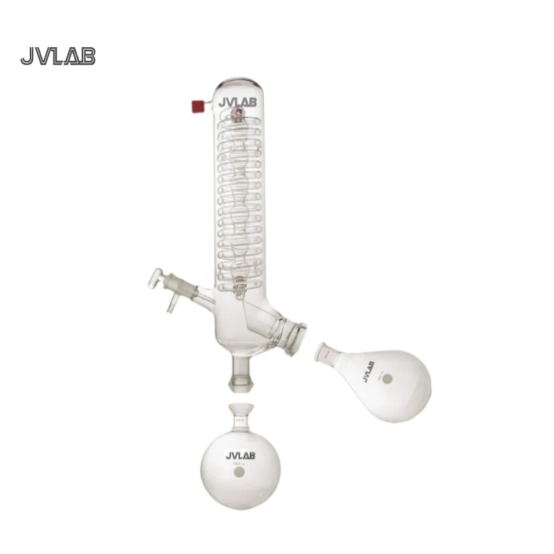 

Condenser Set for Rotary Evaporator Distilling Glassware Including Vertical Condenser Evaporating Flask Release Valve Laboratory