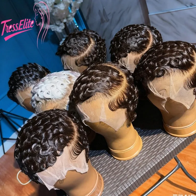 High Quality 13x4 Lace Front Curly Natural Color/#99j Human Hair Wig Brazilian Virgin Remy 180% Density Suitable for Daily Wear