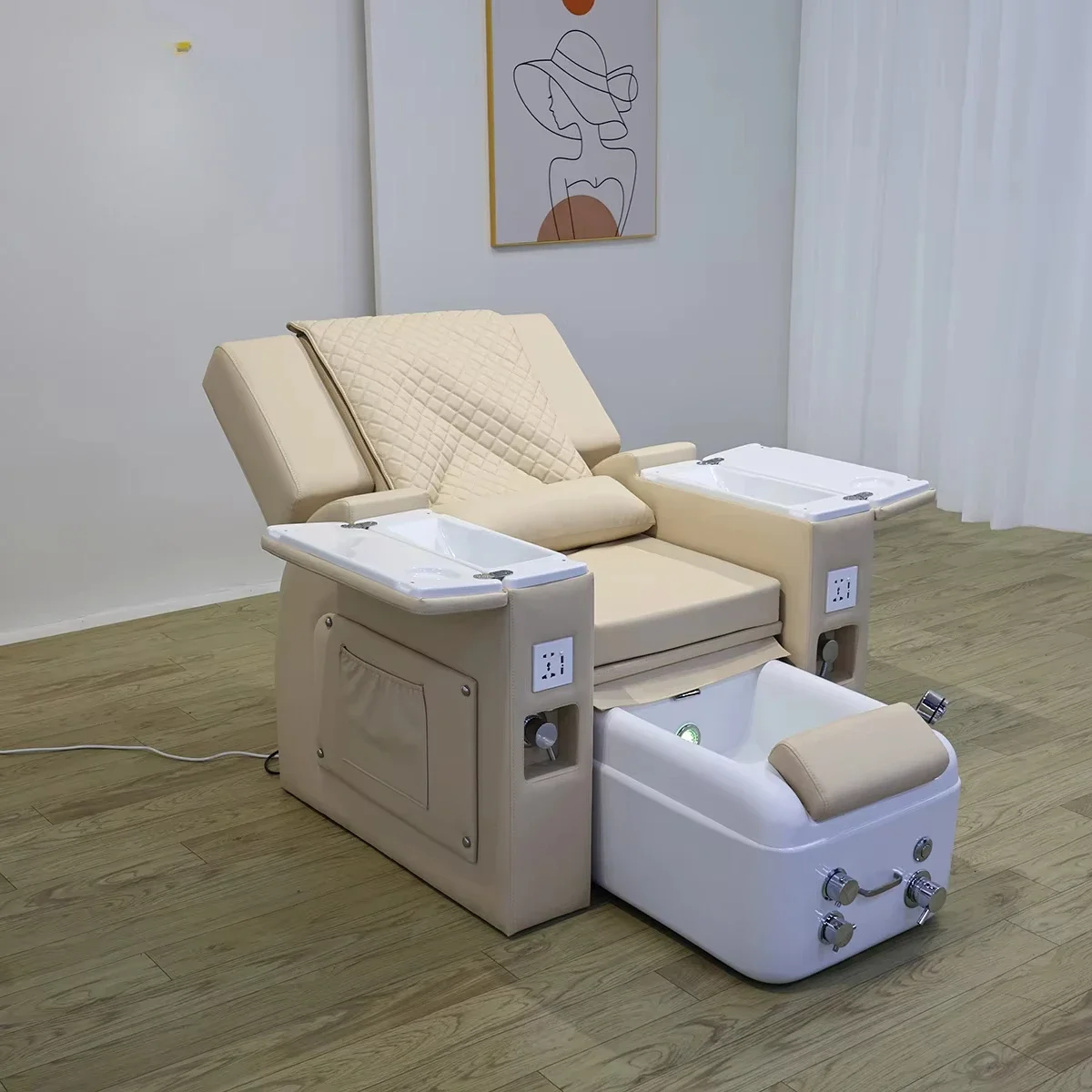 Chaise inclinable moderne pour salon de beauté professionnel, équipement de canapé de pédicure, chaise de massage, équipement de manucure, spa des pieds