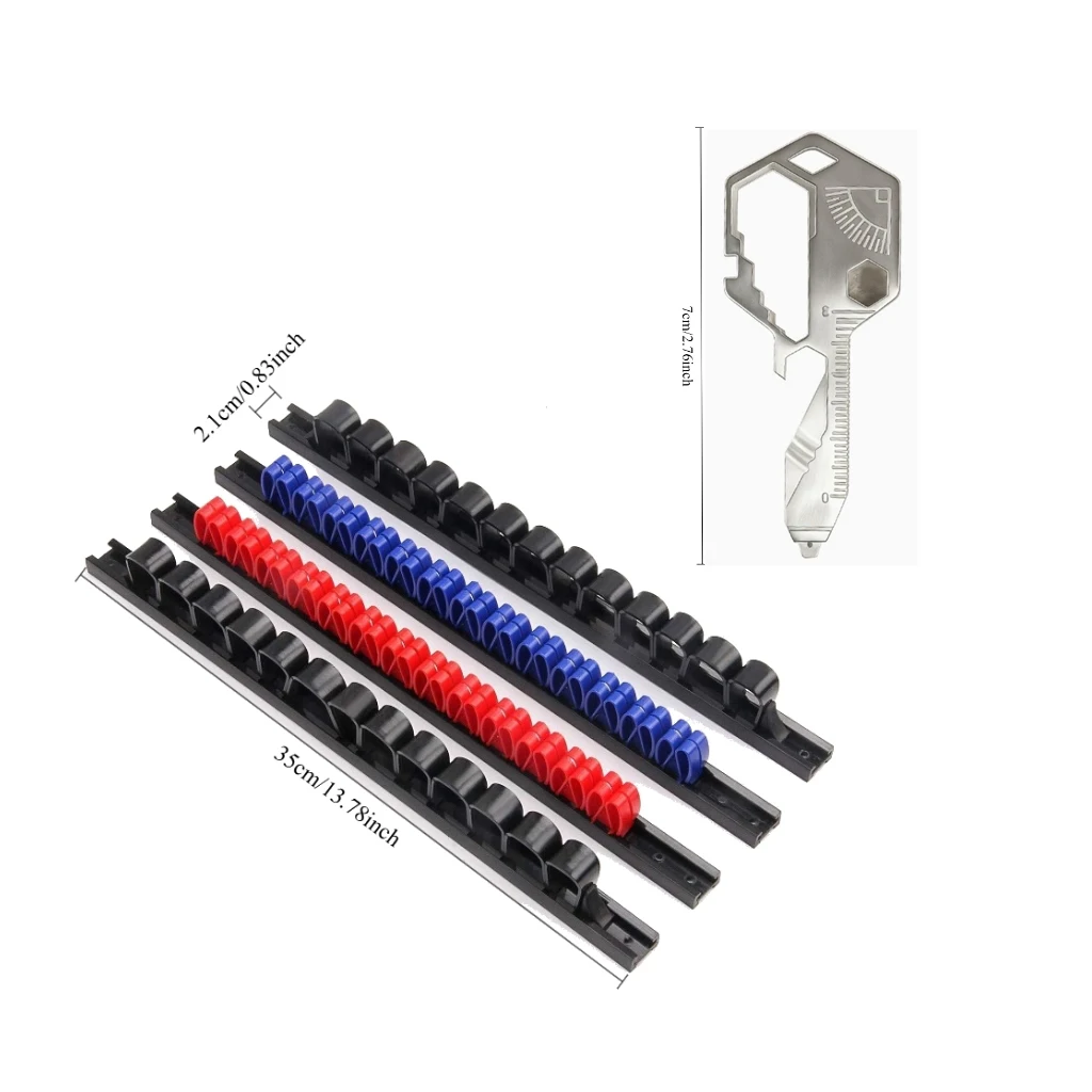 Plastic Screwdriver Rack for Tools, Multi-Functional Organizer for Wrenches, Pliers & Keys, Ideal Hardware Display Solution
