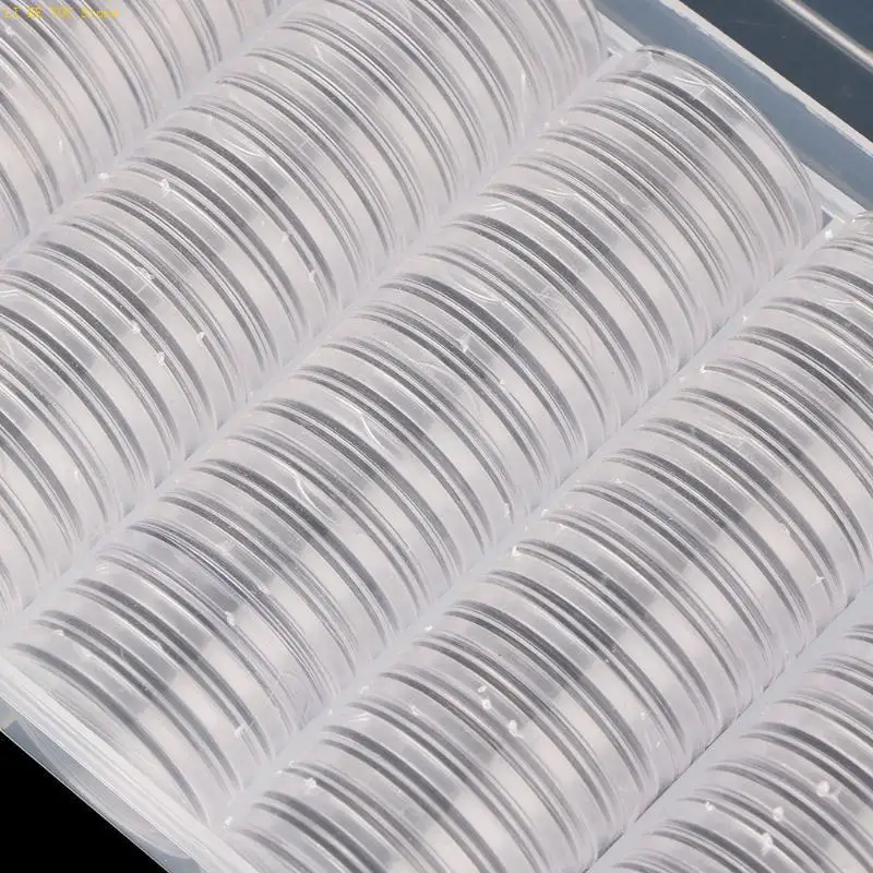 W3JE Round Coin Storage Box 100 PCS Coin Collection Display for Case
