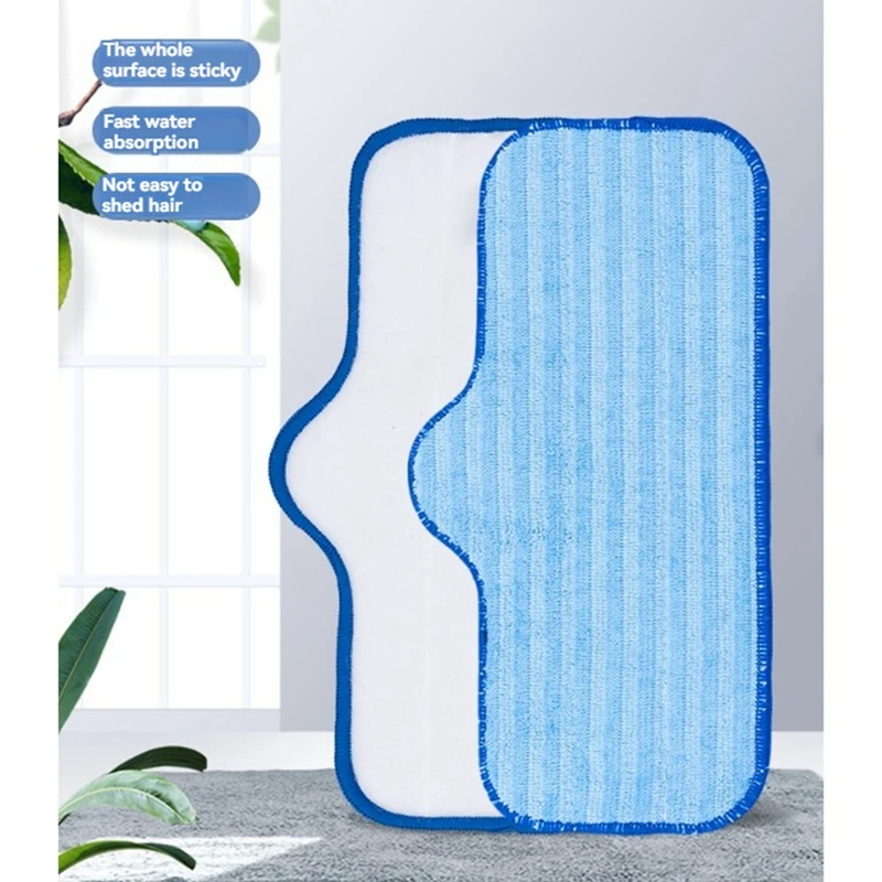 Dupray용 극세사 걸레 패드, 깔끔한 스팀 클리너, 재사용 가능한 기계, 단단한 나무 타일 돌 바닥용 세척 가능, 6 개