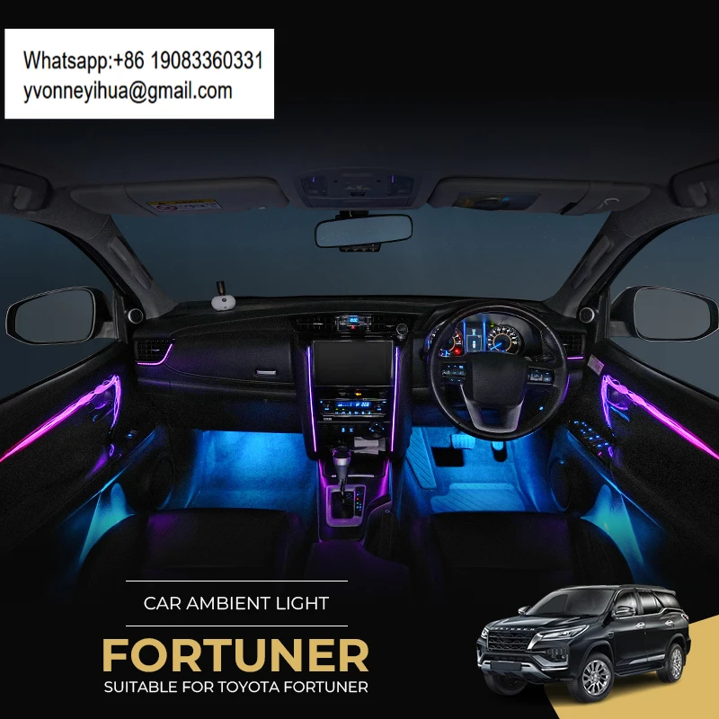 

Fortuner 2016-2023 D3 OEM Ambient Light Kit | 1:1 Custom Mold Automotive Upgrade 12V | 1 Year Manufacturer Warranty
