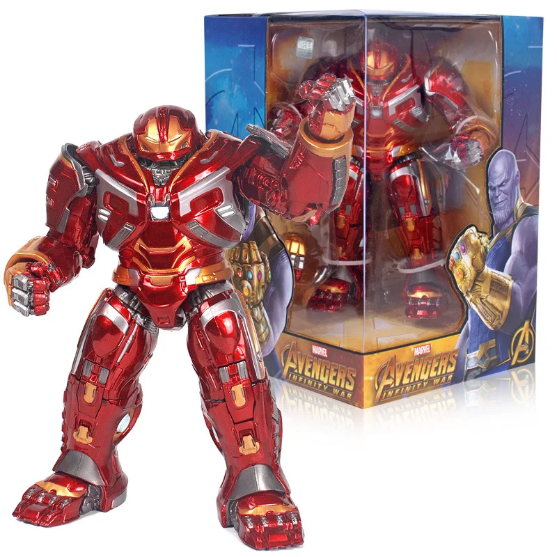 Glowing Joint Movable Toy Anti-Hulk Armor Avengers 4 Iron Man Action Figurine Desk Collectible Anime Model Toys Figures Gift