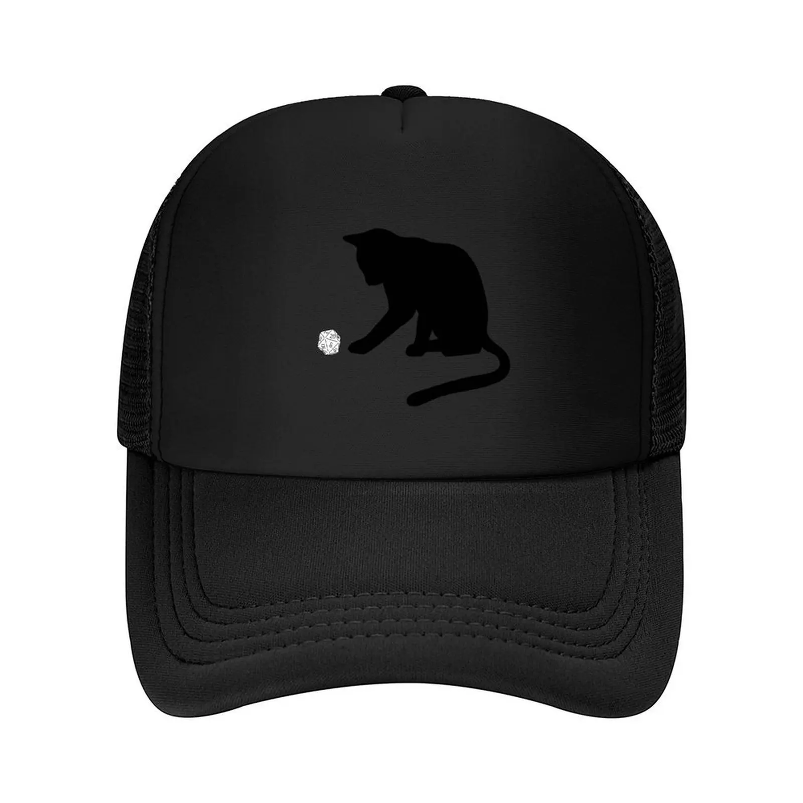 

D20 Cat Baseball Cap fishing hat birthday Bobble Hat tactical cap Men's Hats Women's