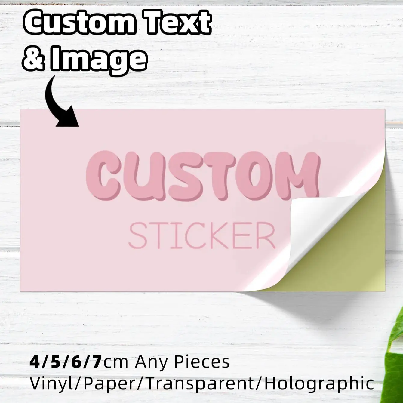 

1/40/80/120pcs Custom Rectangle Stickers for Party Label Packaging, Waterproof Strong
