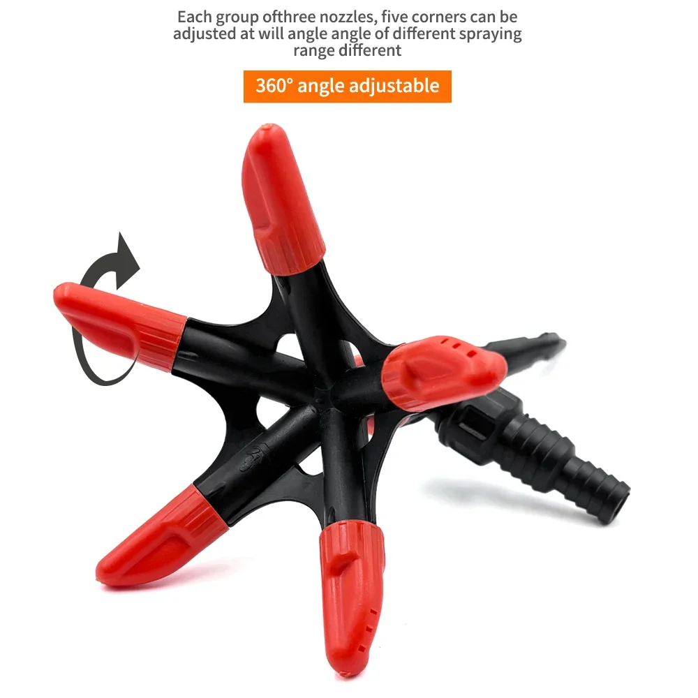 2pcs Automatic 360 Rotating Garden Sprinkler with Adjustable Spray for Lawn Patio and Plant Beds Easy to Install and Save Water