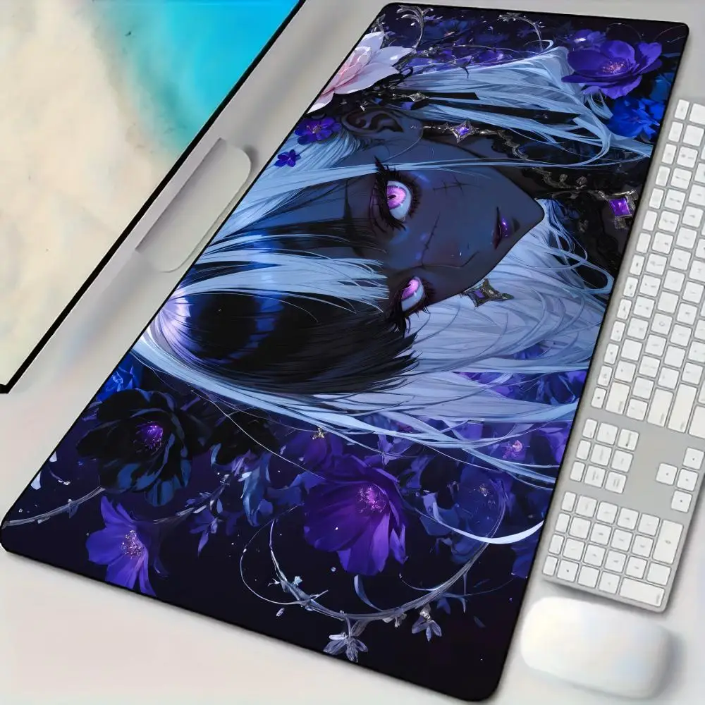 

Mouse Pad Desk Mat Anime girl theme design Mousepad with Stitched Edges Non-Slip Rubber Base keypad Extended pad gaming mat