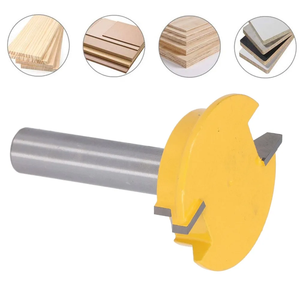 1/2in Shank Drawer Front Joint Router Bits Alloy Steel Drill Bit Type Drawer Lock Bit Drawer Lock Joint Router Bit