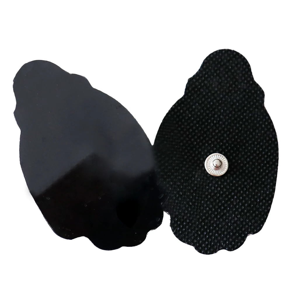 10/20Pcs Non-woven TENS Black Electrode Pads Self Adhesive Electrodes Patches Silicone Massage Gel for EMS Muscle Pulse Massager
