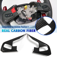 For Corvette C8 Stingray Coupe Z51 Z06 2020-2024 Carbon Fiber Car Interior Steering Wheel Button Frame Cover Sticker Trim