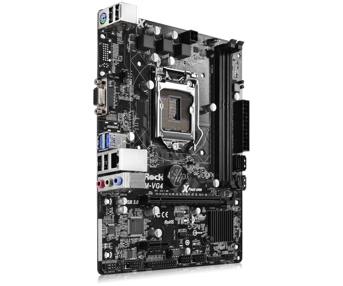 Imagem -03 - Asrock-placa-mãe H81m-vg4 Lga 1150 Intel H81 Ddr3 16gb I54690 I3-4170 I3-4330 I5-4670 G3440 Cpu Pci-e 2.0 Micro Atx