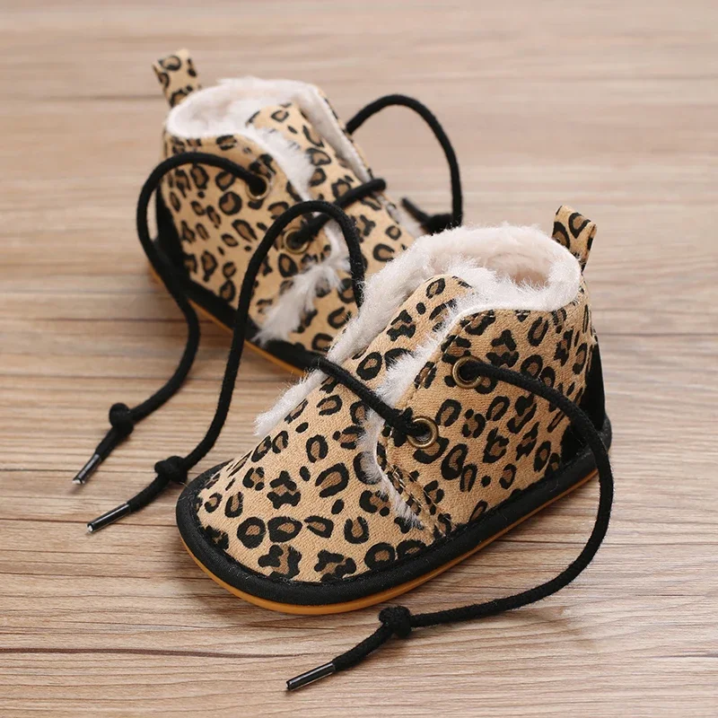 

НОВЫЕ зимние детские сапоги для мальчиков и девочек, прогулочная обувь со шнуровкой, удобные и мягкие для детей дошкольного возраста 0–18 месяцев для новорожденных