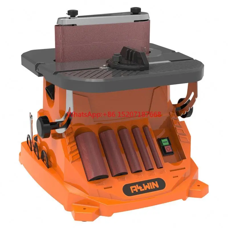 Vertical Drum Belt Oscillating Spindle Sander Woodworking Machinery Electric Aluminum DIY Customizable Mandrino 8 Inch Allwin